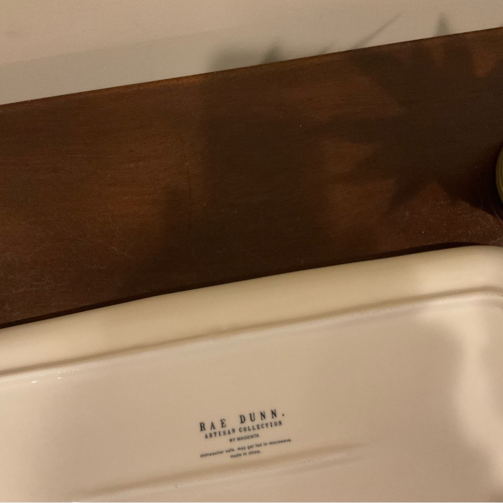Rae Dunn BEACH BUM Rectangle Platter Tray 🐚 - Picture 4 of 5